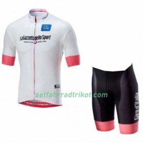 Set Weißes Fahrradtrikot + Radhose Kurze + Radhose Kurze 2018 Giro d'Italia